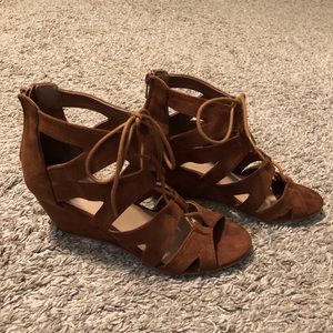 Maurices Lace-up Wedge Sandal